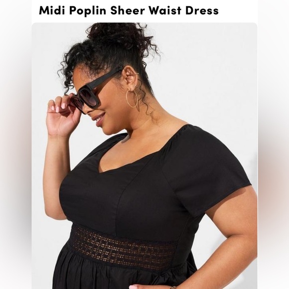 Torrid NWT size 0 /12 poplin dress - Picture 3 of 7